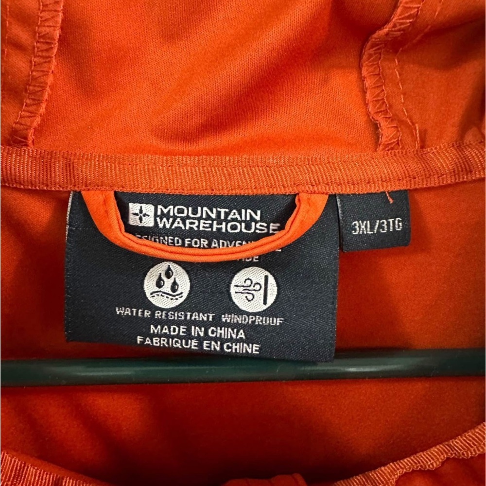 Men's Orange Performance Jacket - Picture 3 of 4